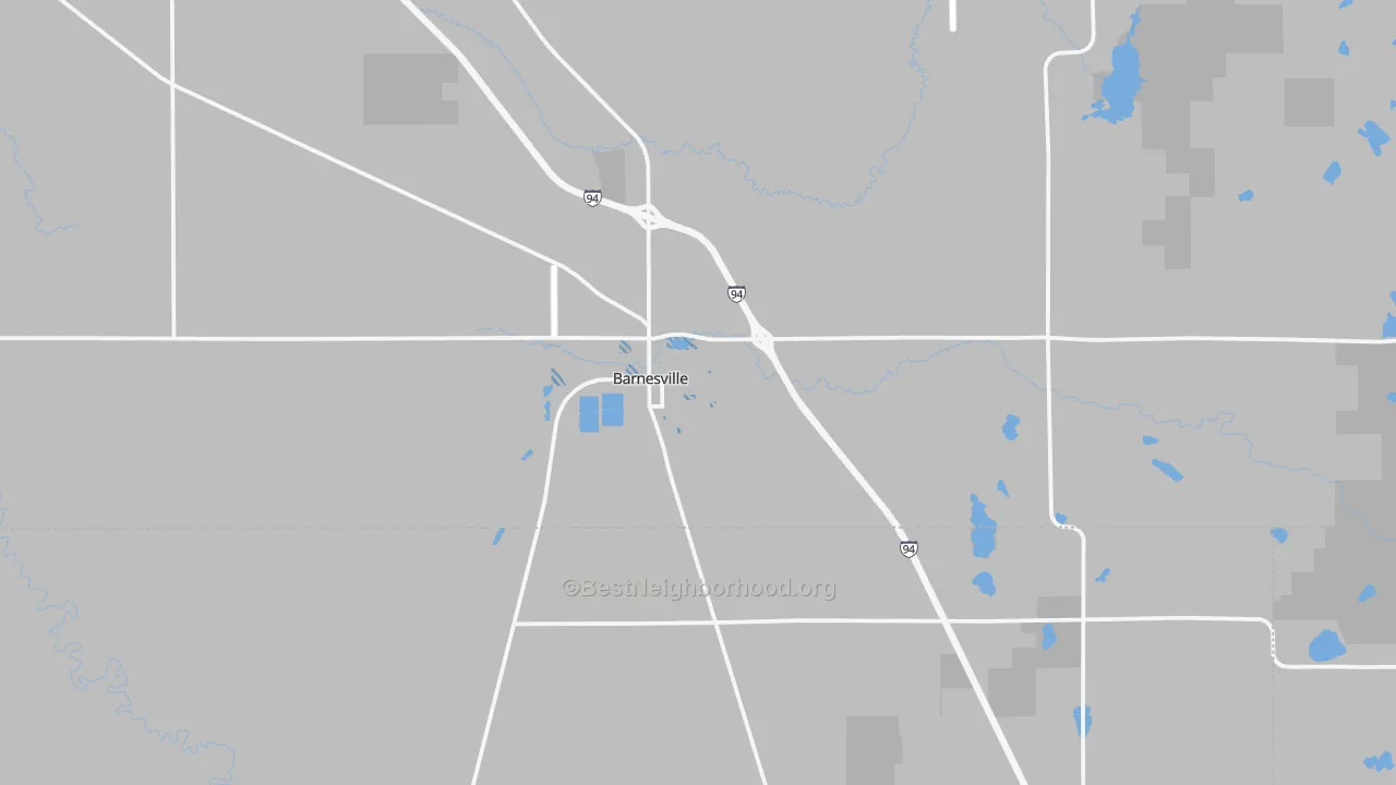 Transit Grade map of Barnesville, MN
