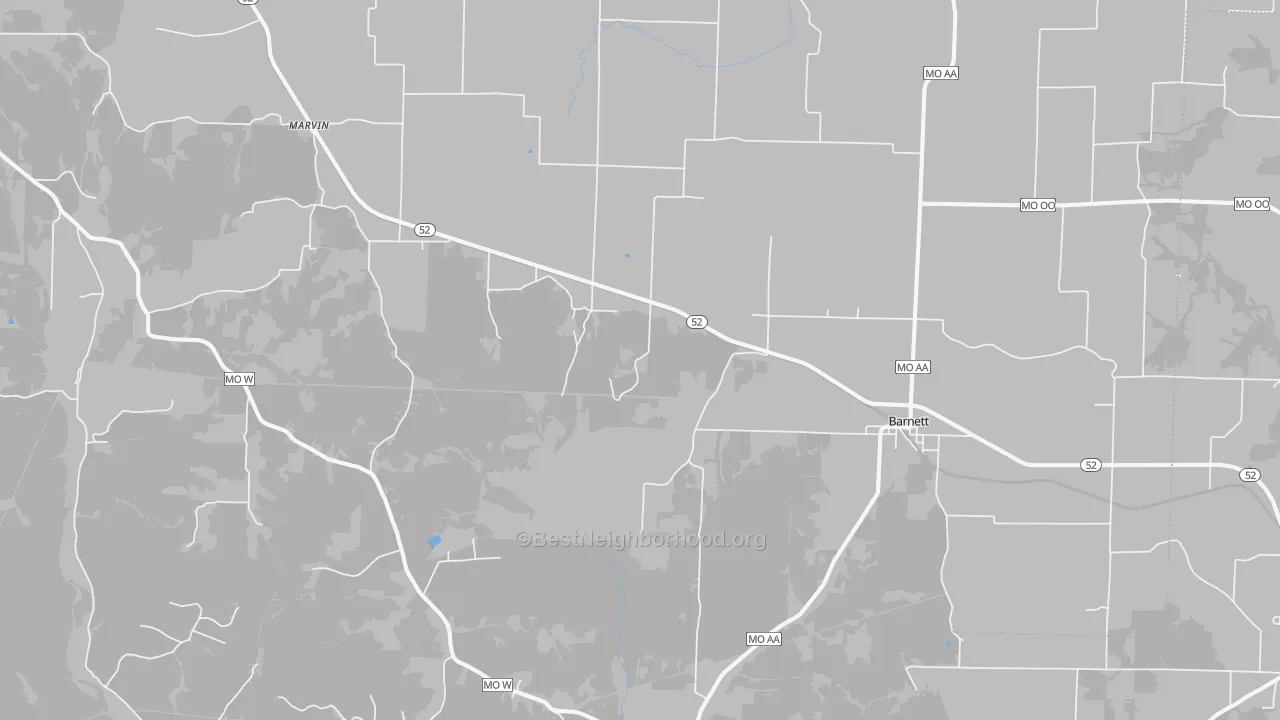 Transit Grade map of Barnett, MO