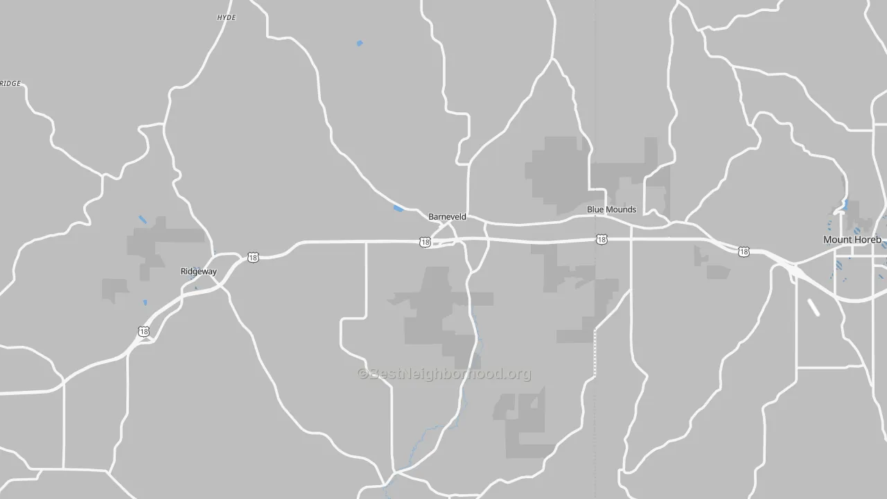 Transit Grade map of Barneveld, WI