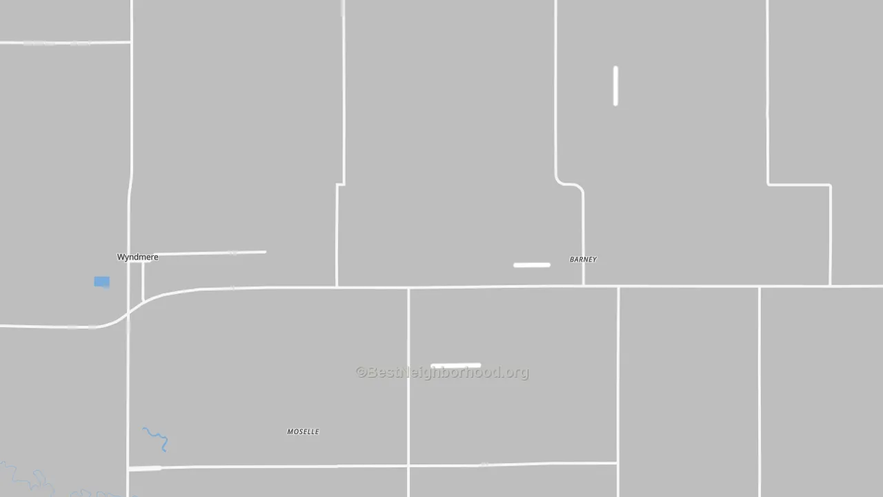 Transit Grade map of Barney, ND