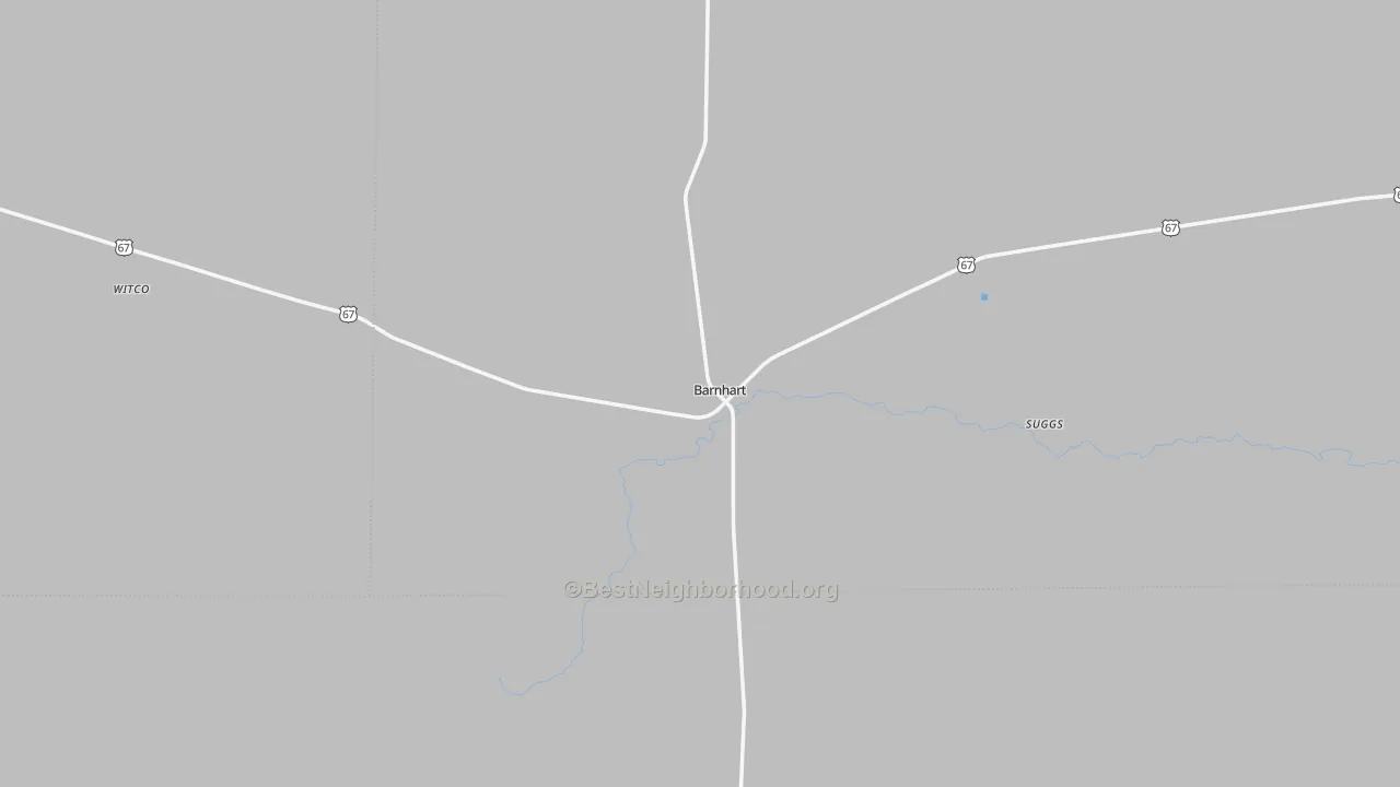 Transit Grade map of Barnhart, TX