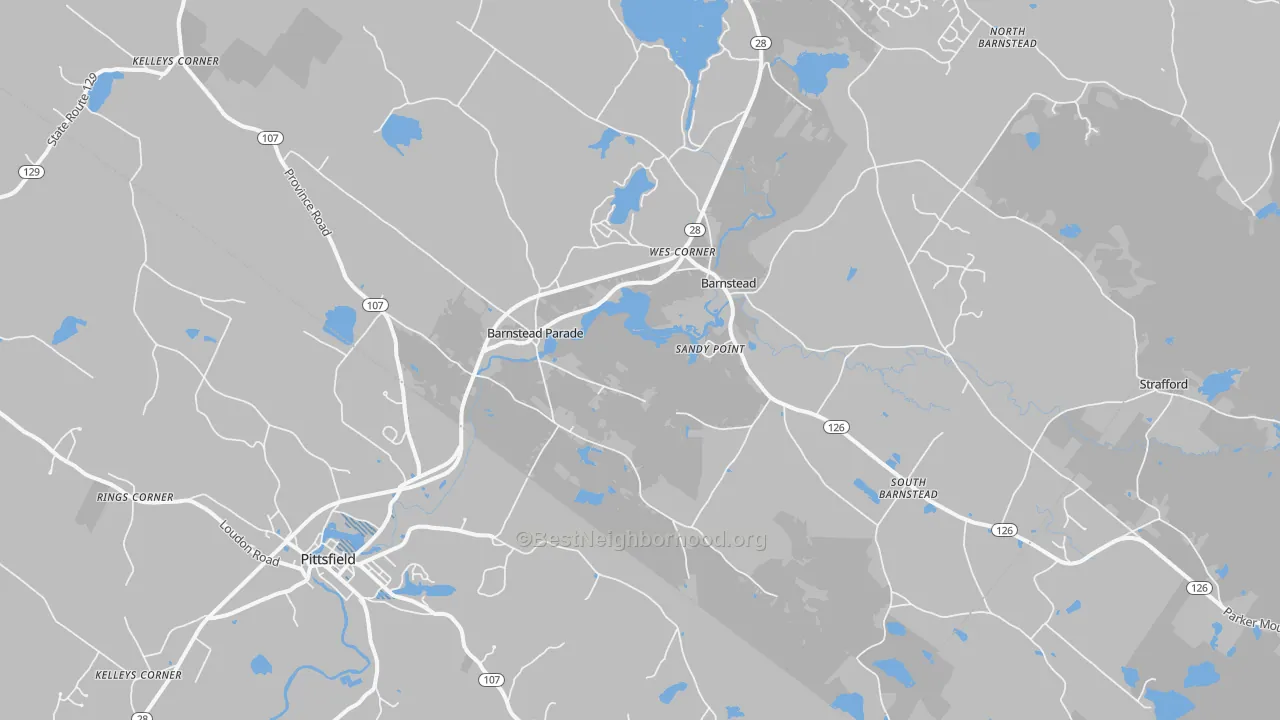 Transit Grade map of Barnstead, NH