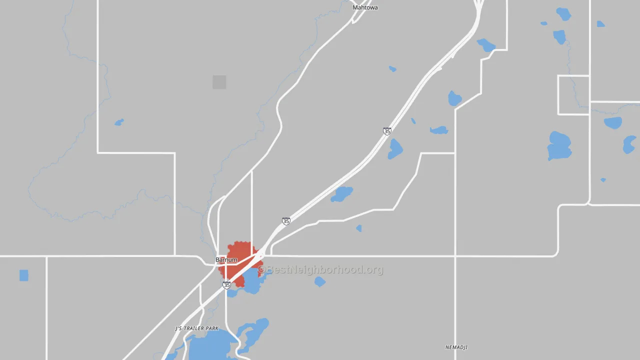 Transit Grade map of Barnum, MN