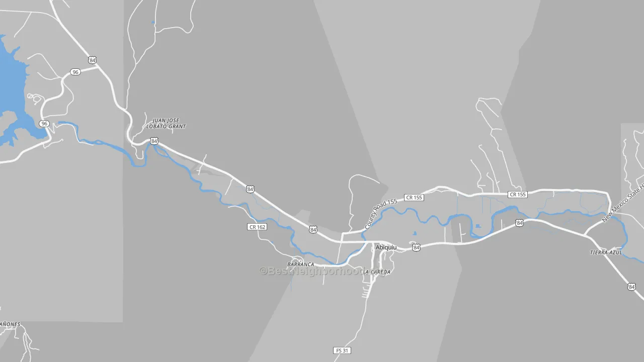 Transit Grade map of Barranca, NM