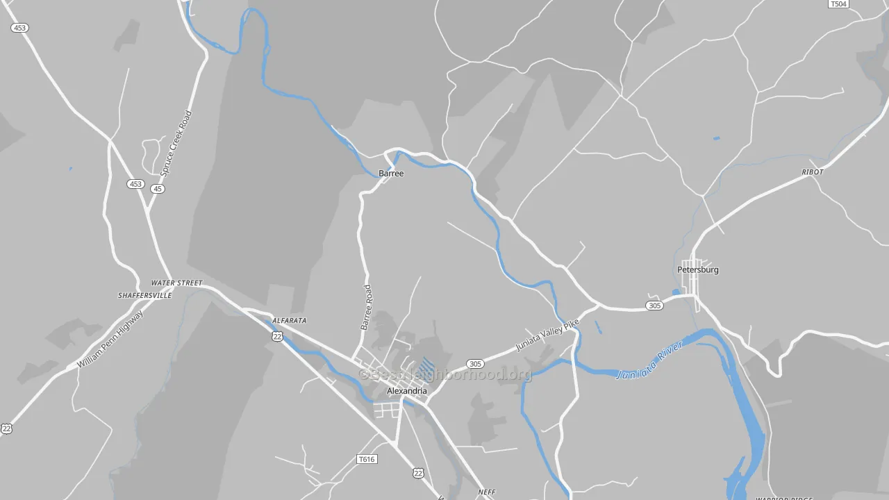 Transit Grade map of Barree, PA