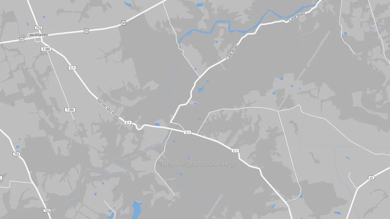 Transit Grade map of Barretts Mills, OH