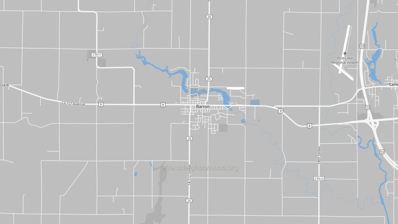 Transit Grade map of Barron, WI