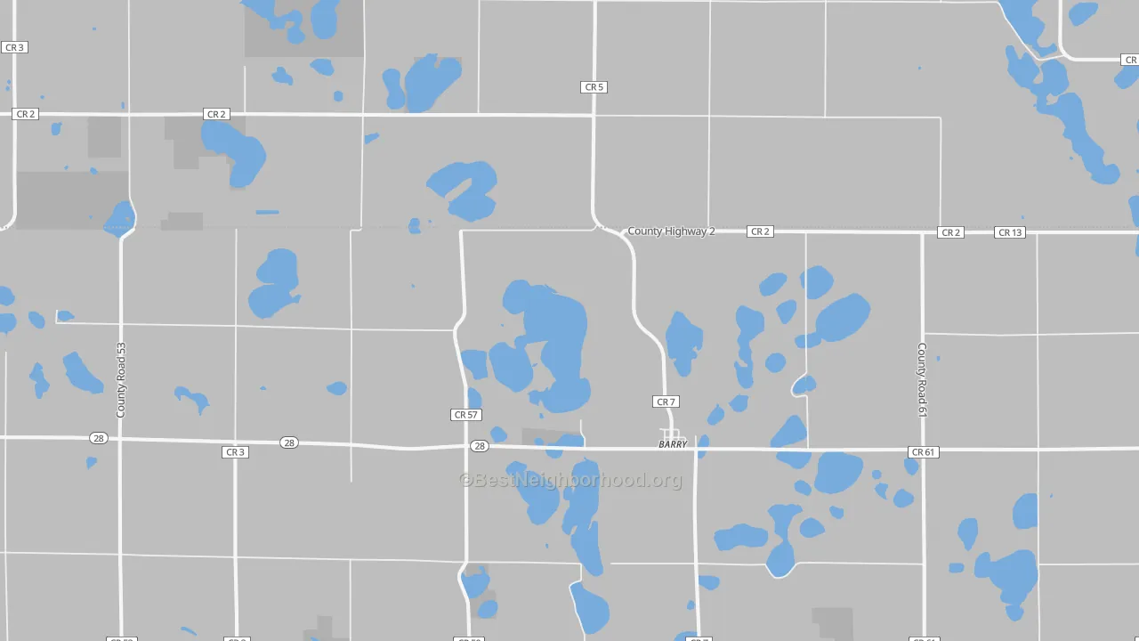 Transit Grade map of Barry, MN