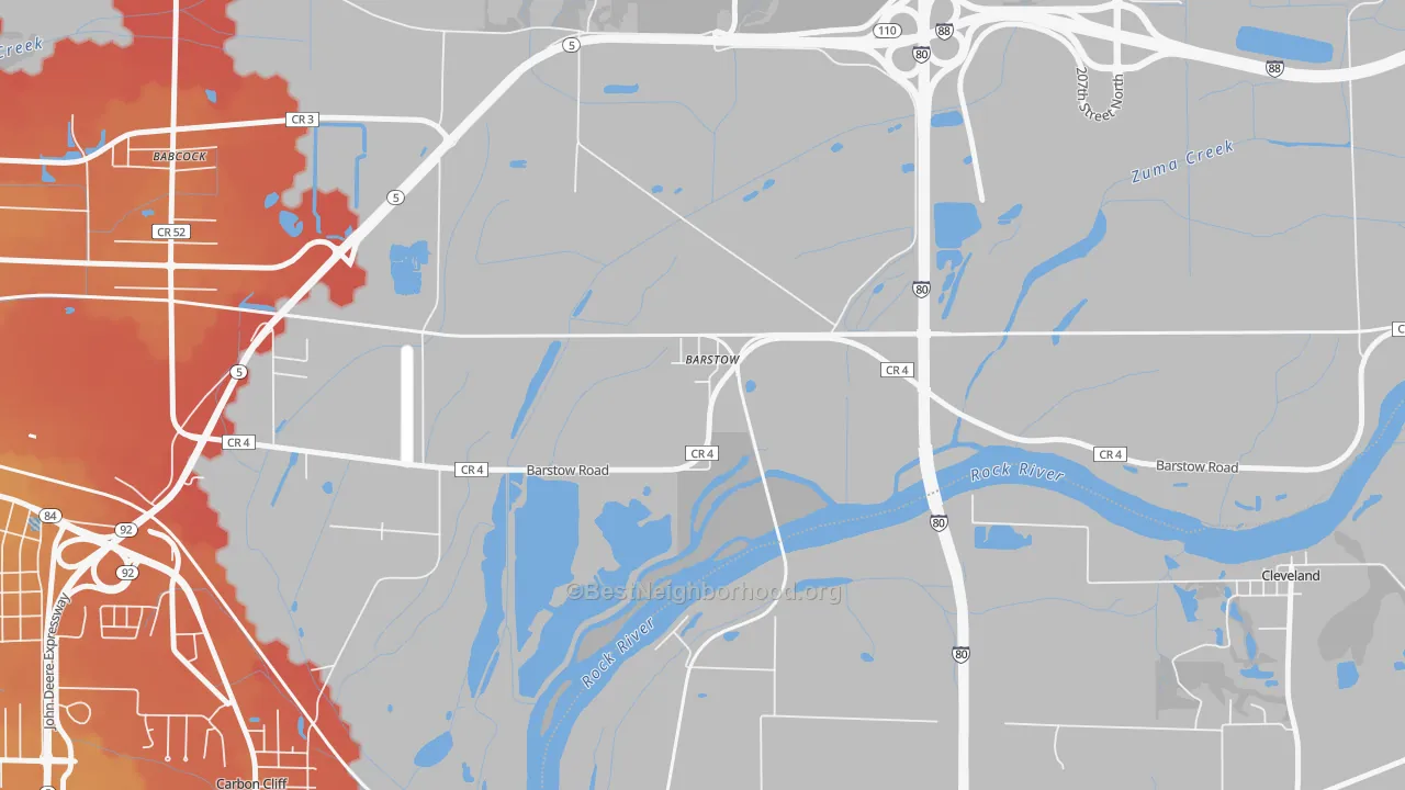 Transit Grade map of Barstow, IL