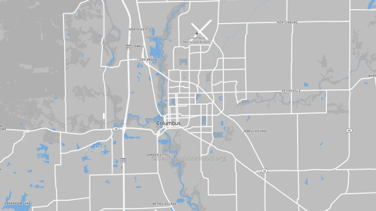 Transit Grade map of Bartholomew County, IN