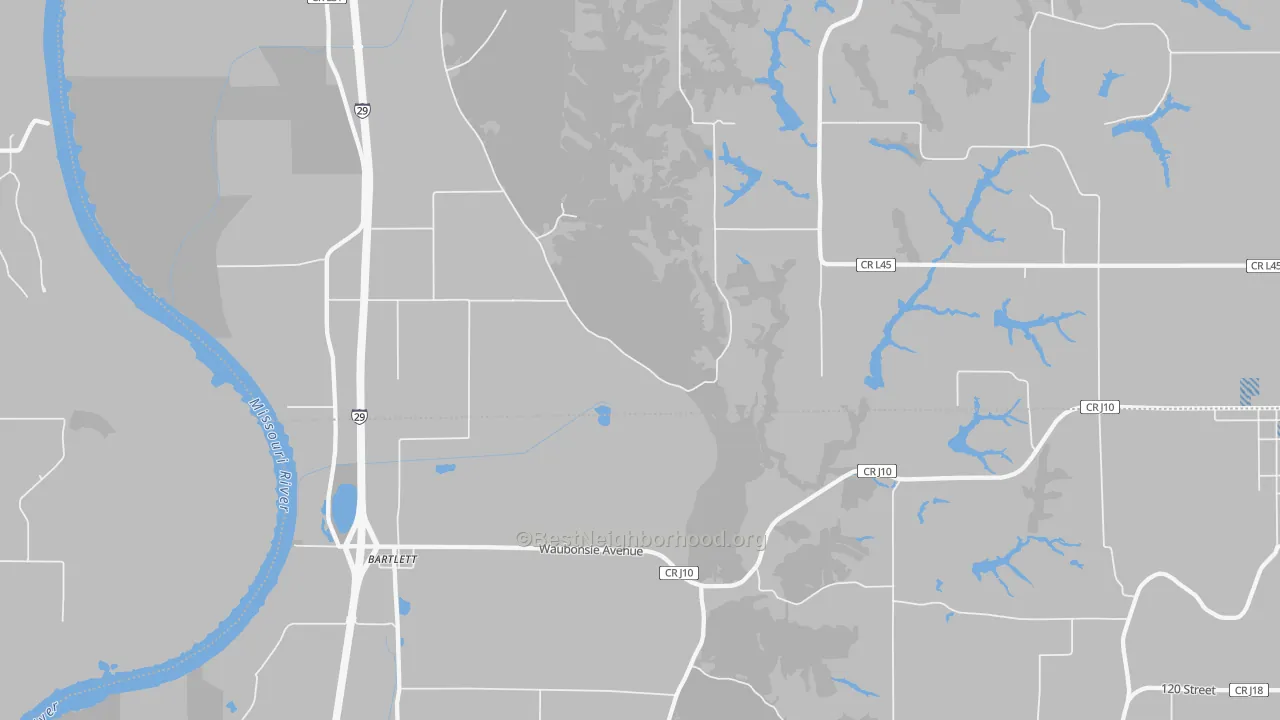 Transit Grade map of Bartlett, IA