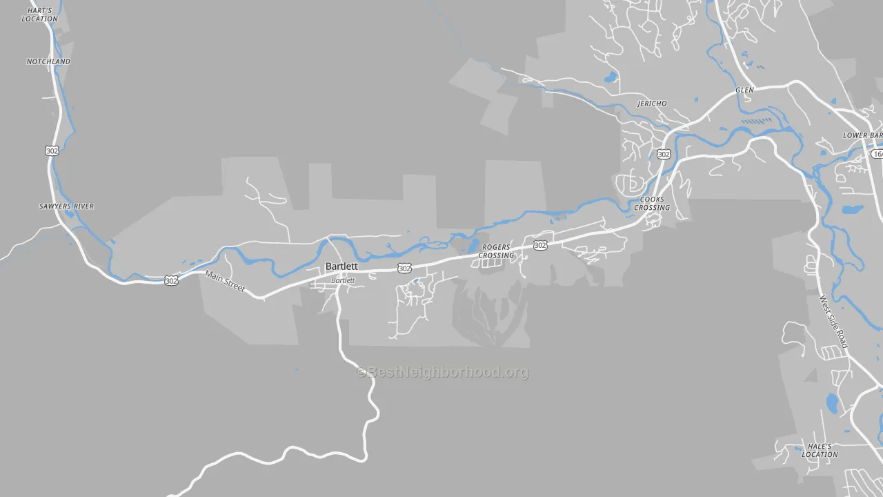 Transit Grade map of Bartlett, NH