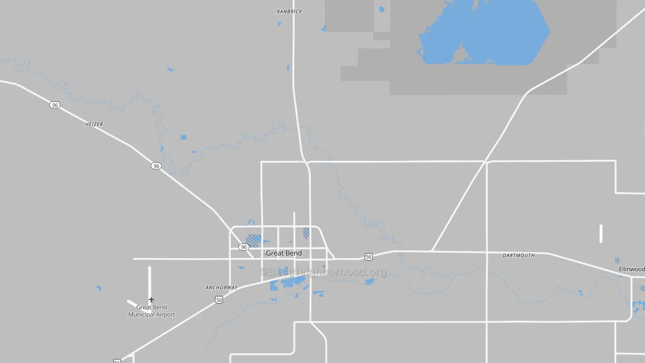 Transit Grade map of Barton County, KS