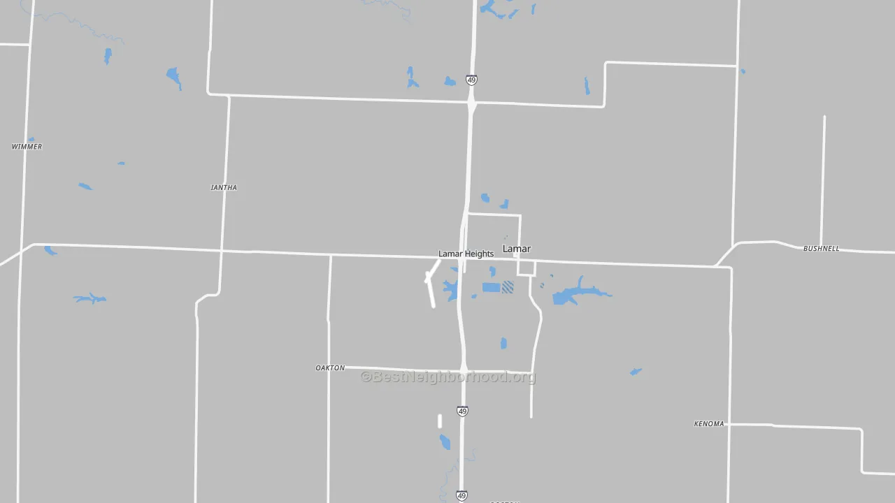 Transit Grade map of Barton County, MO