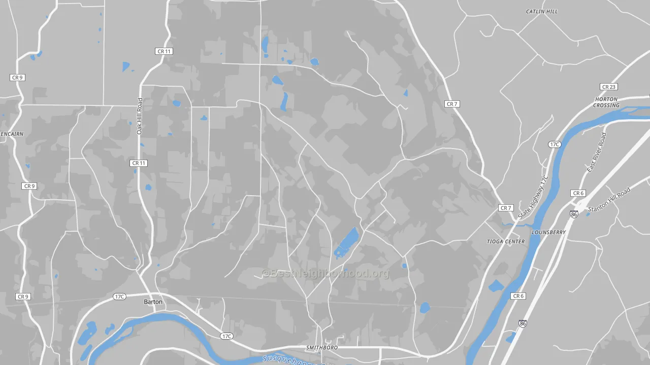Transit Grade map of Barton, NY