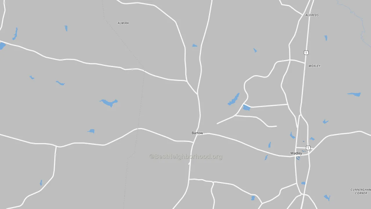 Transit Grade map of Bartow, GA