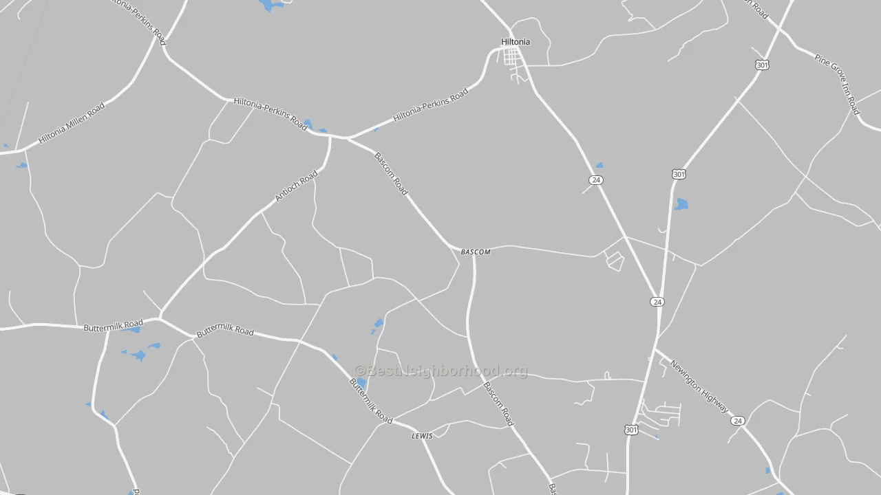 Transit Grade map of Bascom, GA