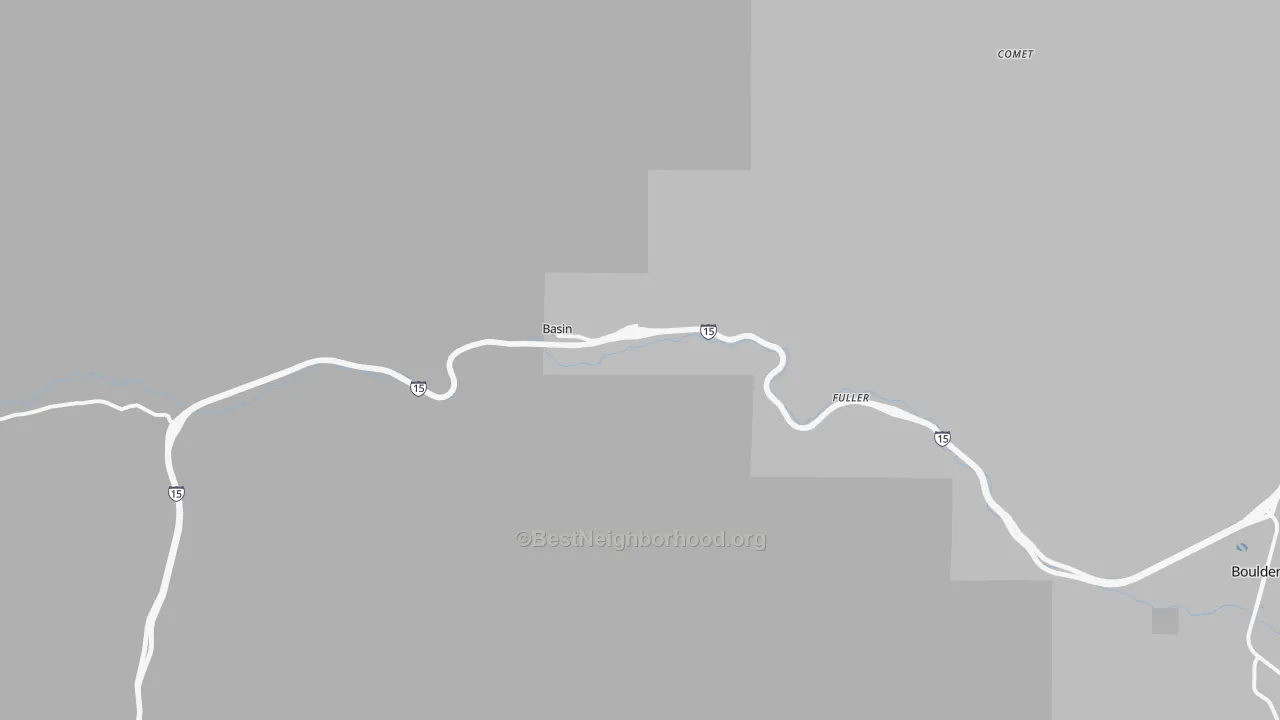 Transit Grade map of Basin, MT