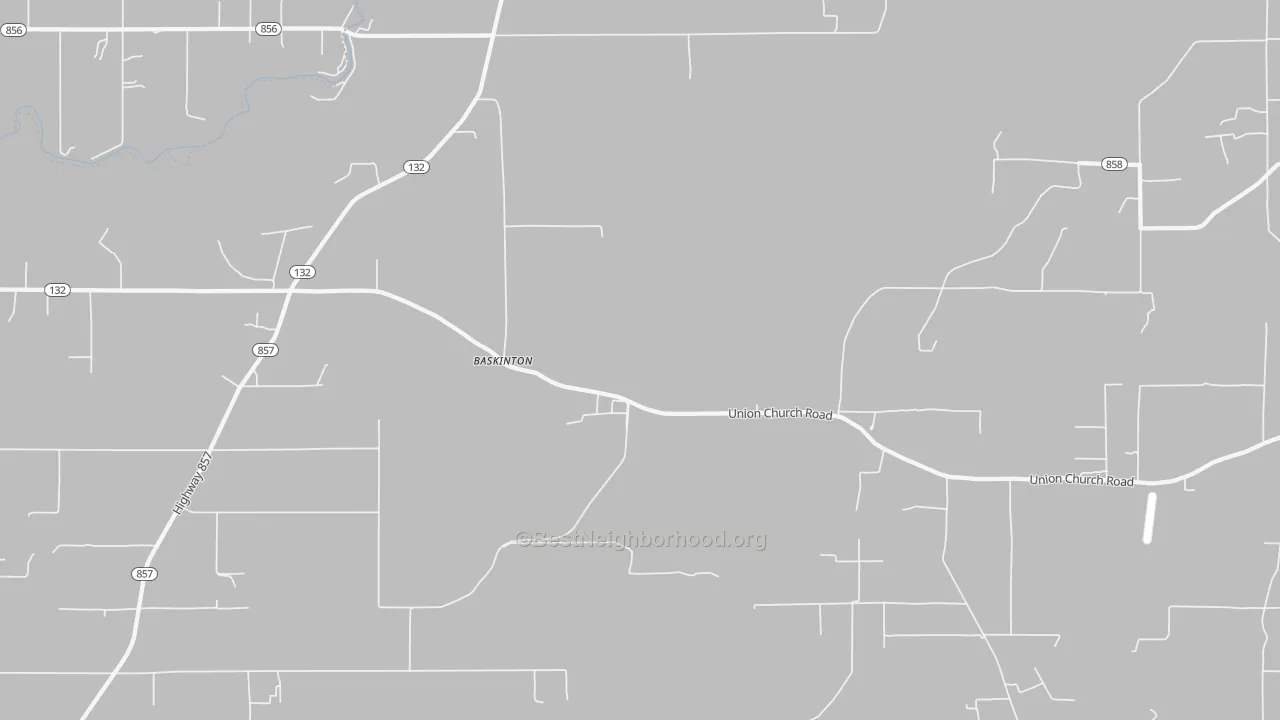 Transit Grade map of Baskinton, LA