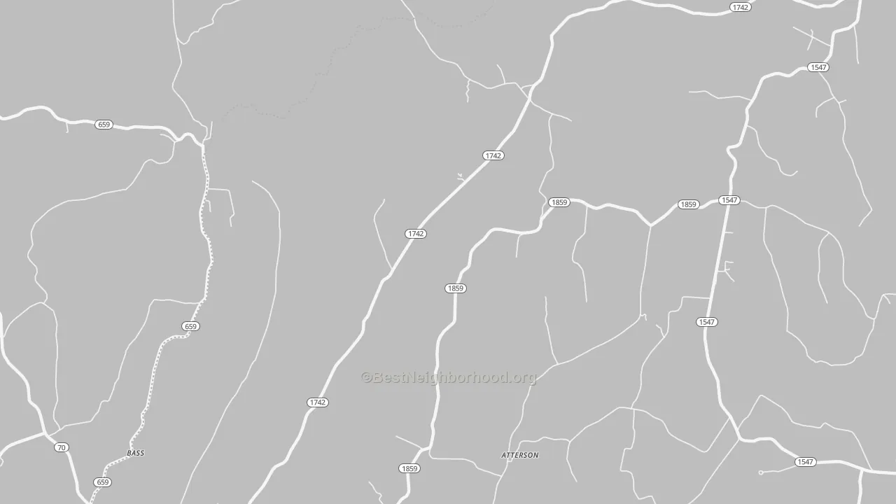 Transit Grade map of Bass, KY
