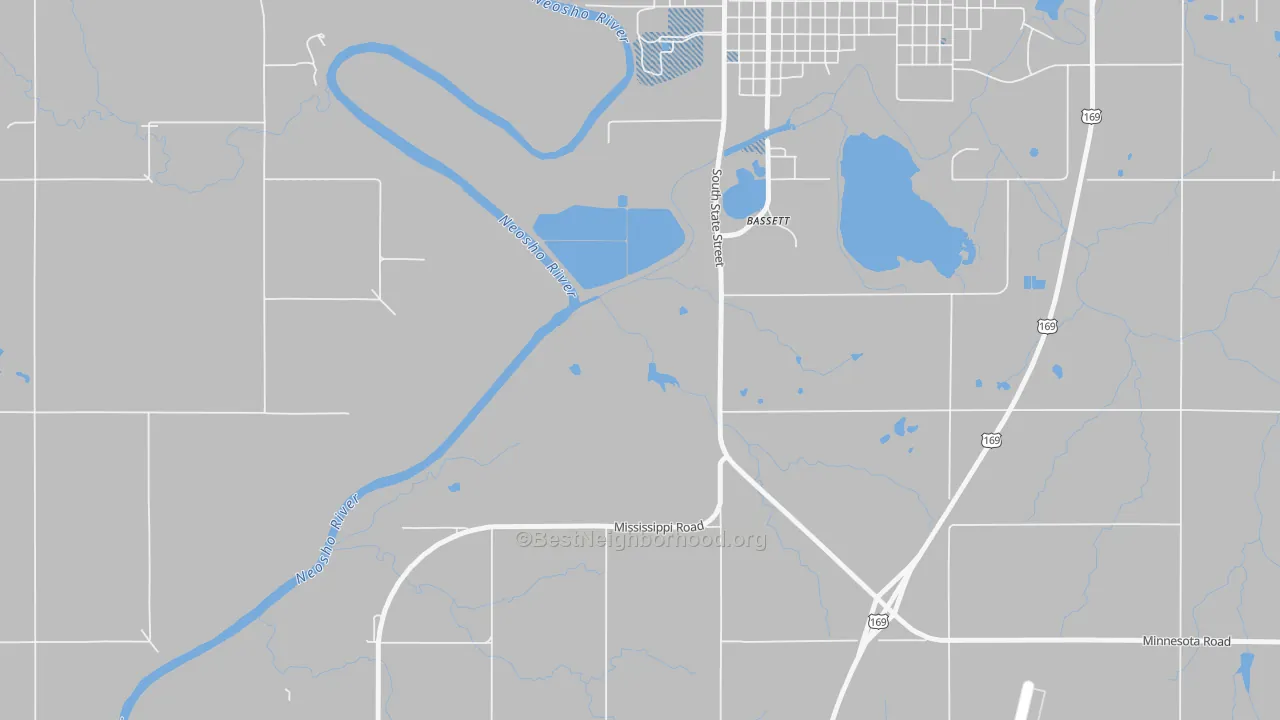 Transit Grade map of Bassett, KS