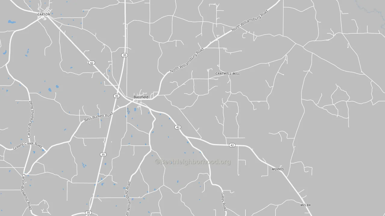 Transit Grade map of Bassfield, MS