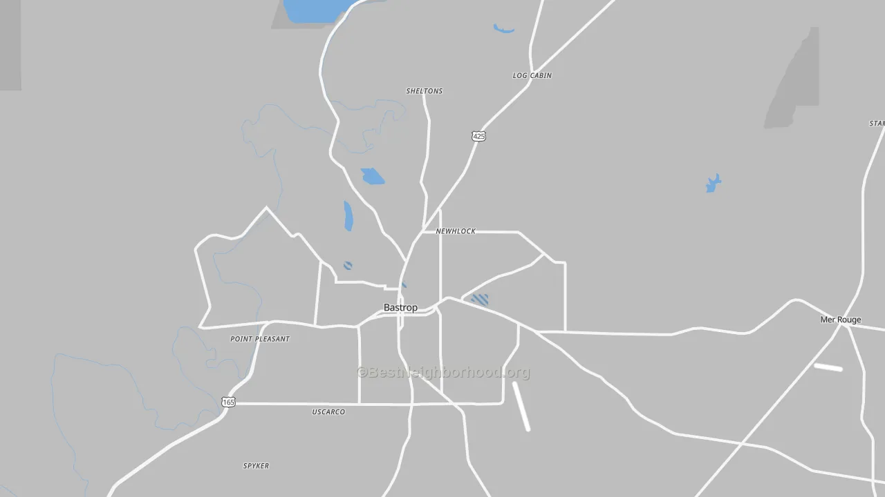 Transit Grade map of Bastrop, LA