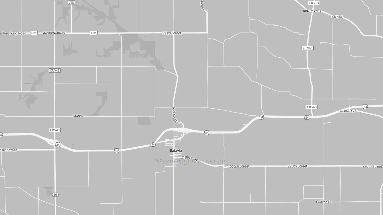 Transit Grade map of Batavia, IA