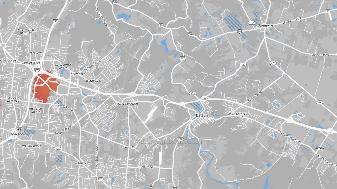 Transit Grade map of Batavia, OH