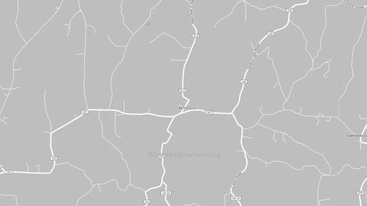 Transit Grade map of Batesville, OH