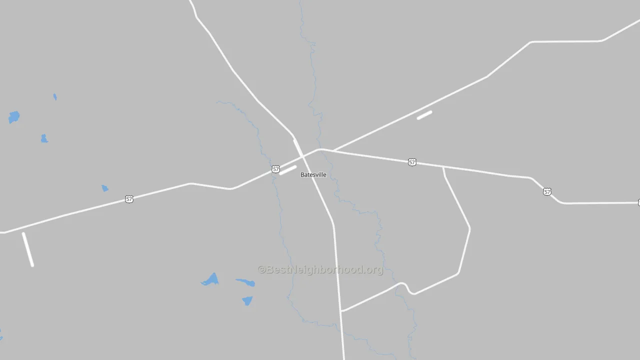 Transit Grade map of Batesville, TX