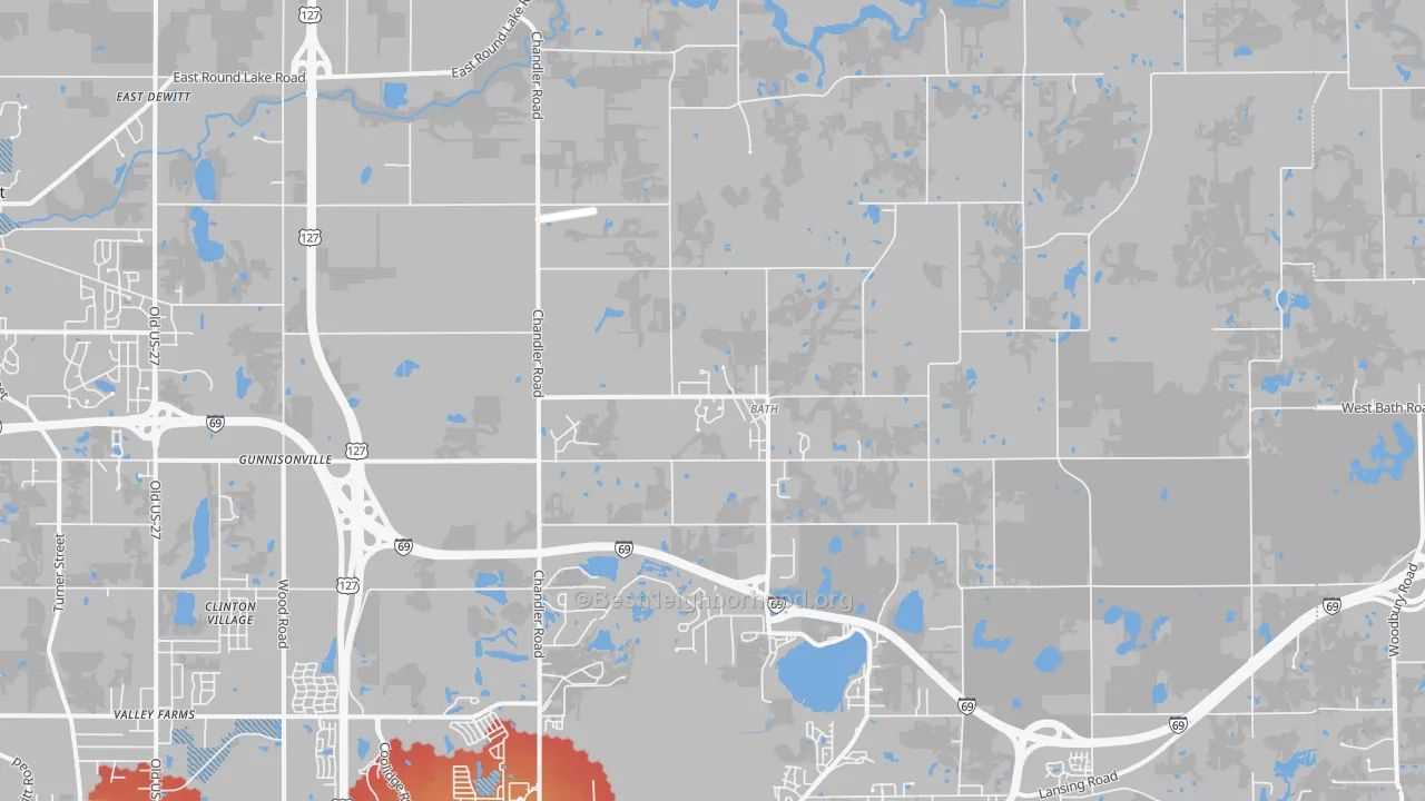 Transit Grade map of Bath, MI