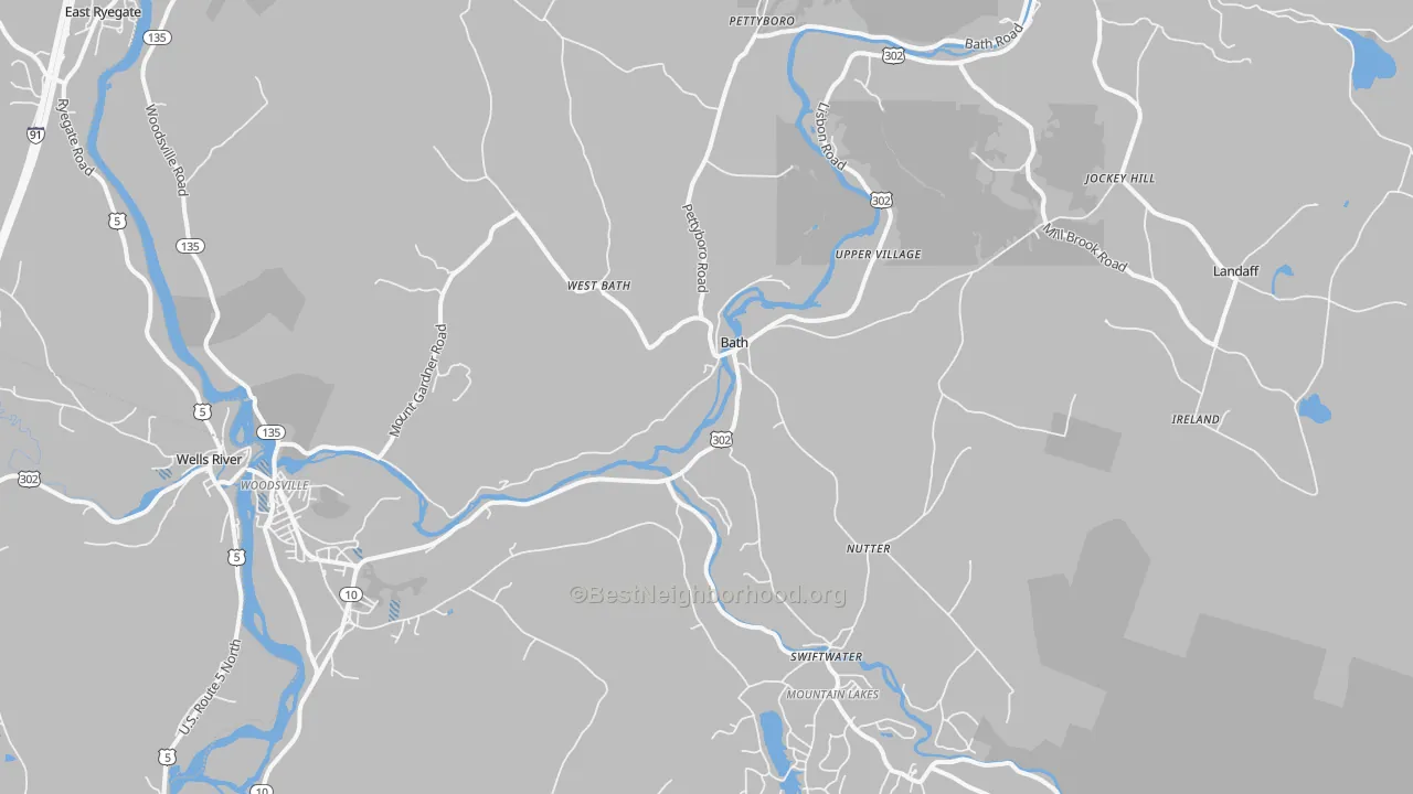 Transit Grade map of Bath, NH