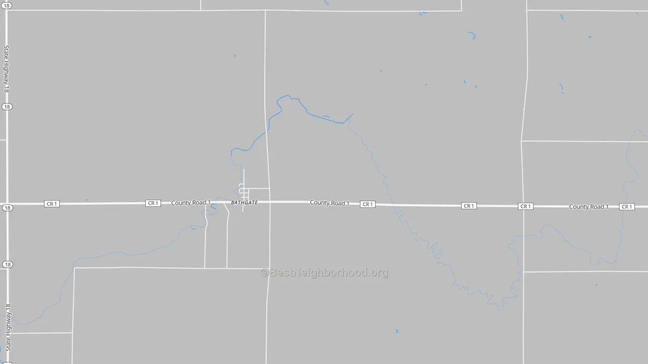 Transit Grade map of Bathgate, ND