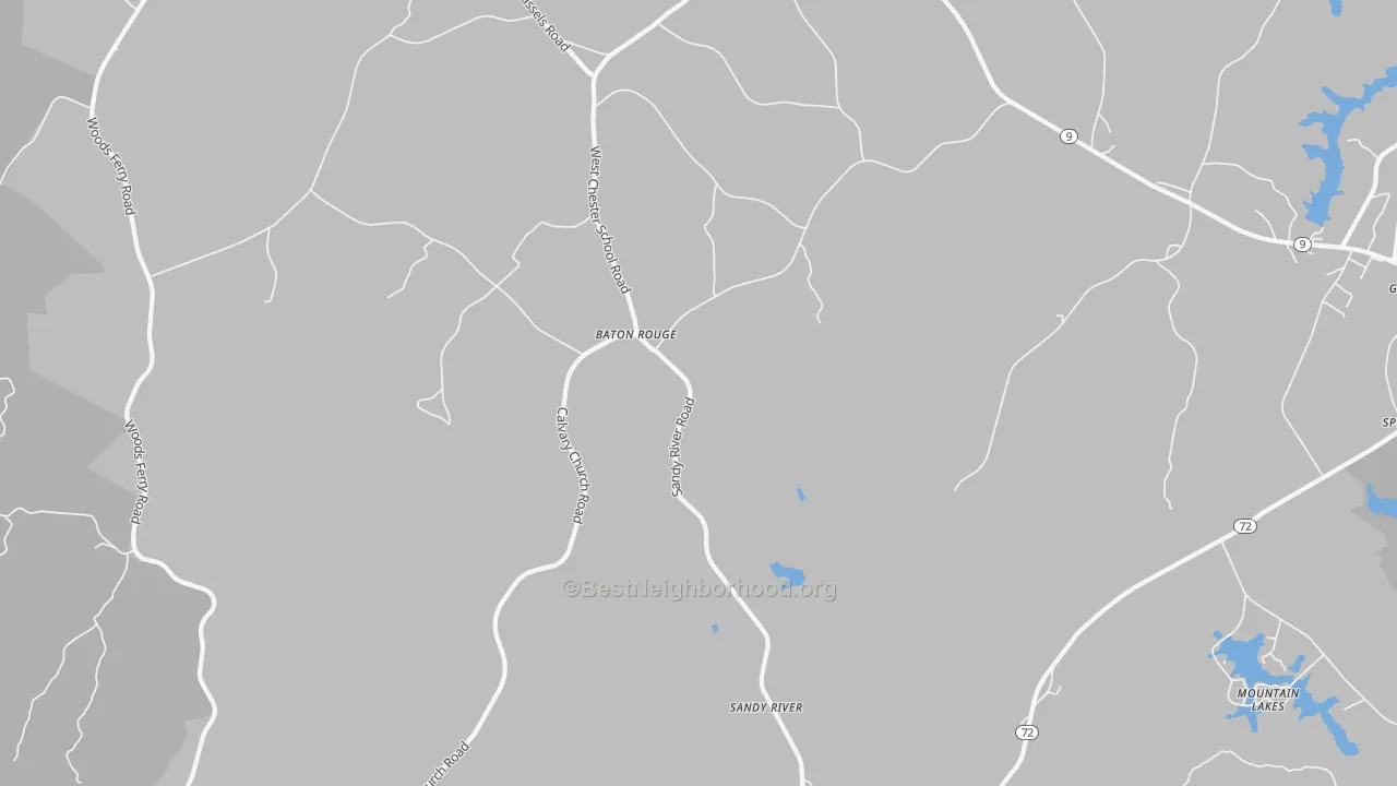 Transit Grade map of Baton Rouge, SC