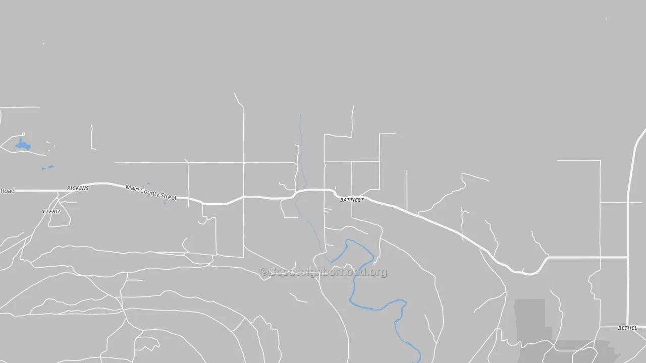 Transit Grade map of Battiest, OK
