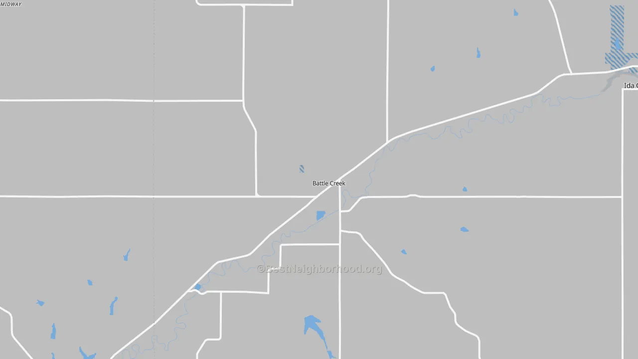 Transit Grade map of Battle Creek, IA