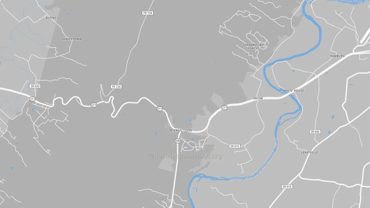 Transit Grade map of Battle Creek, VA