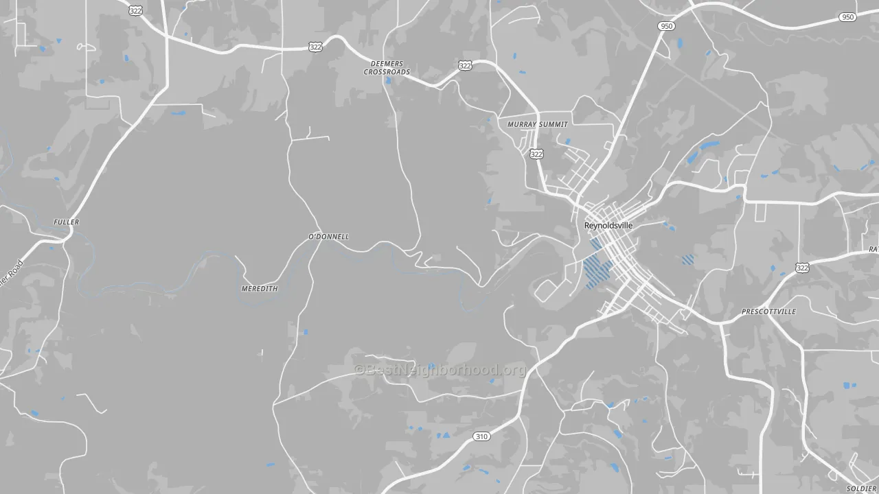 Transit Grade map of Battle Hollow, PA