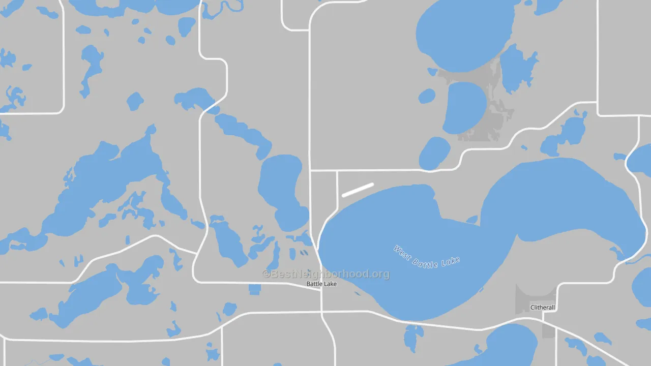 Transit Grade map of Battle Lake, MN