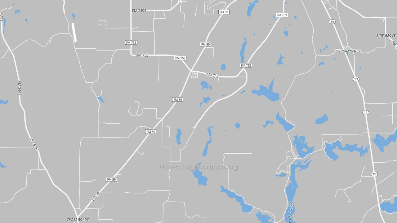 Transit Grade map of Baxter, TX