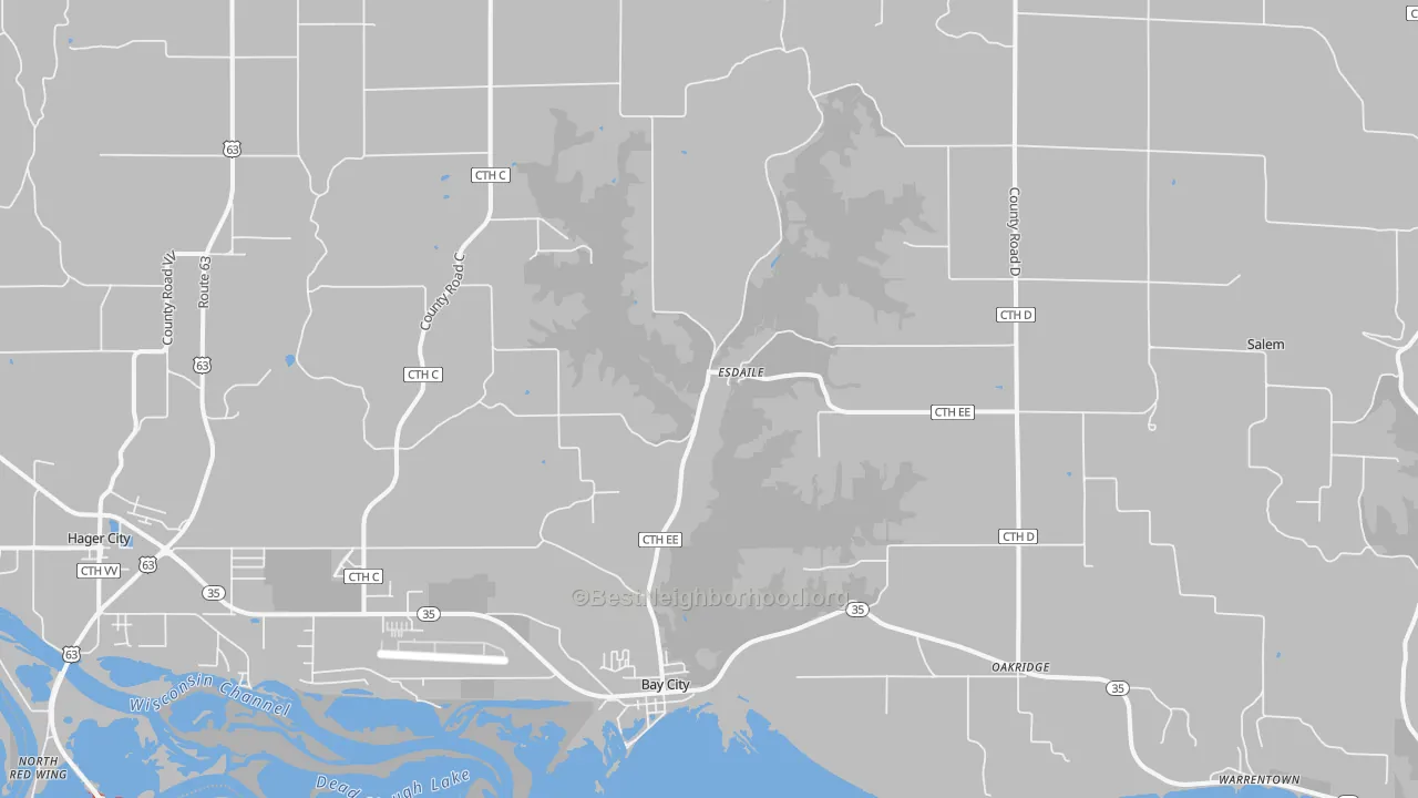 Transit Grade map of Bay City, WI