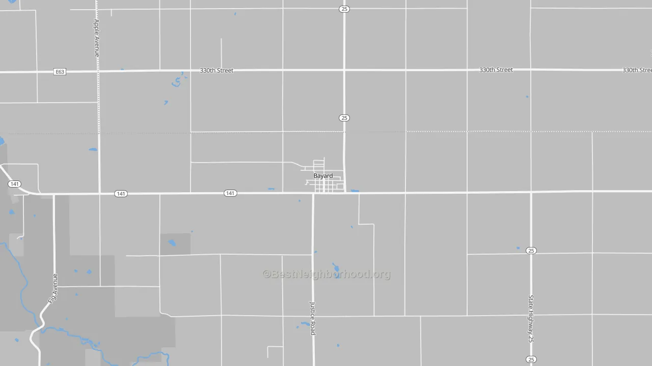 Transit Grade map of Bayard, IA