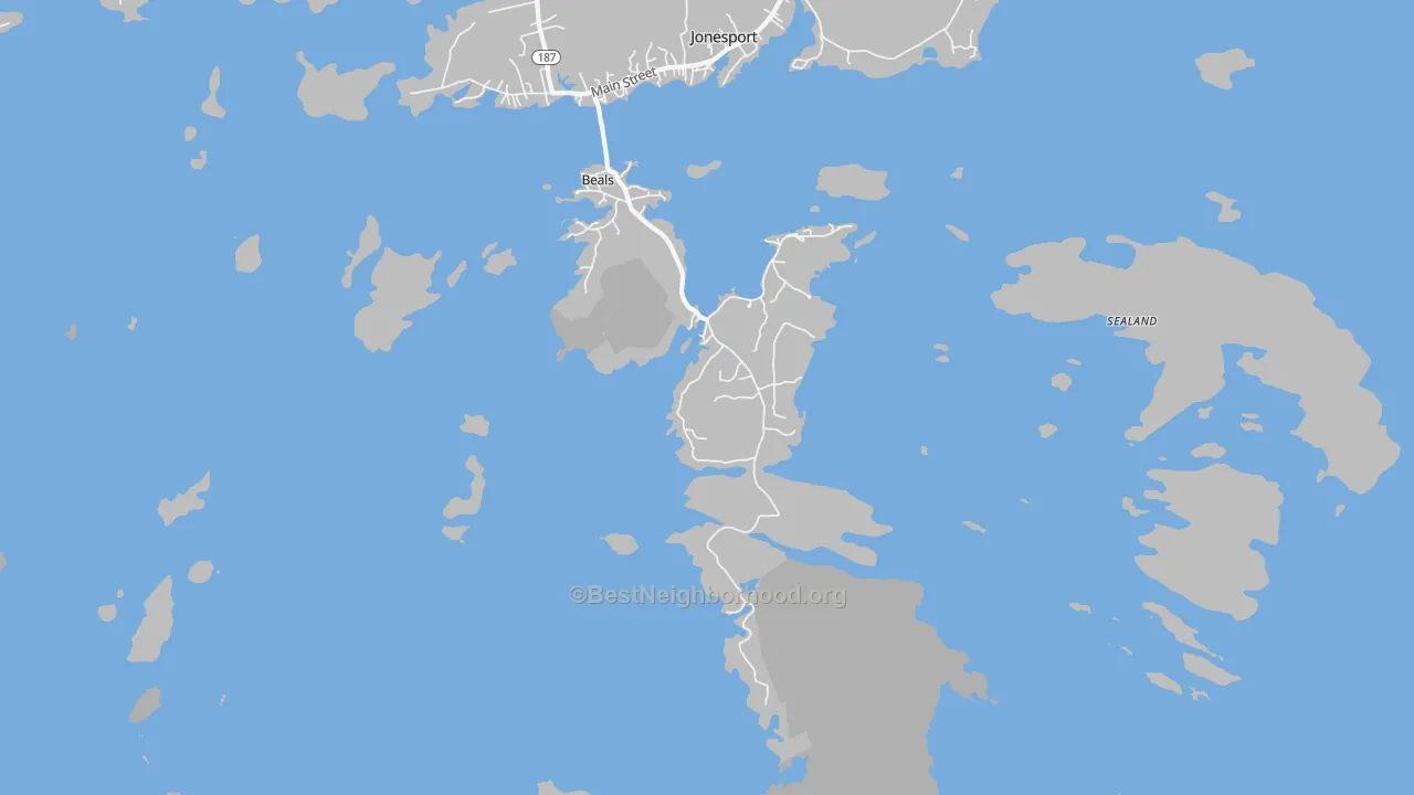 Transit Grade map of Beals, ME