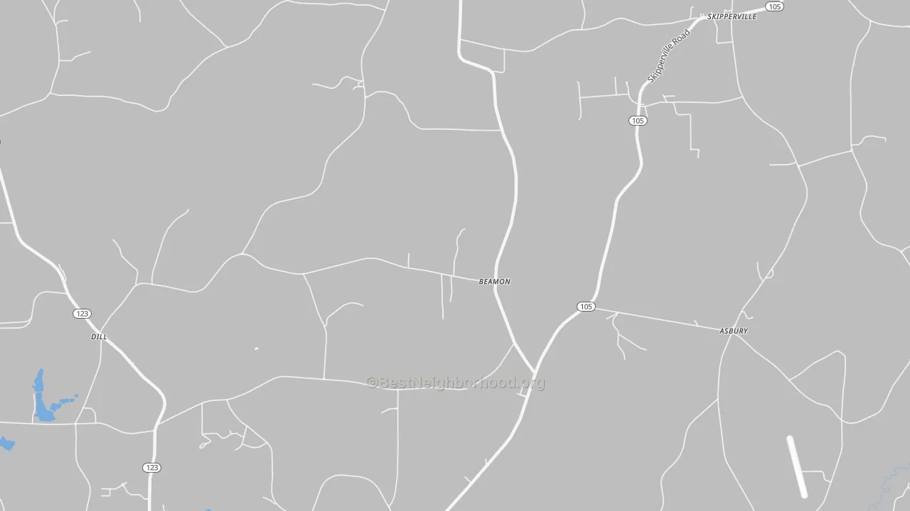 Transit Grade map of Beamon, AL