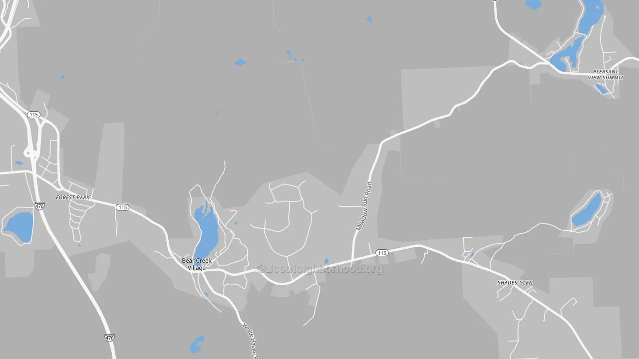 Transit Grade map of Bear Creek, PA