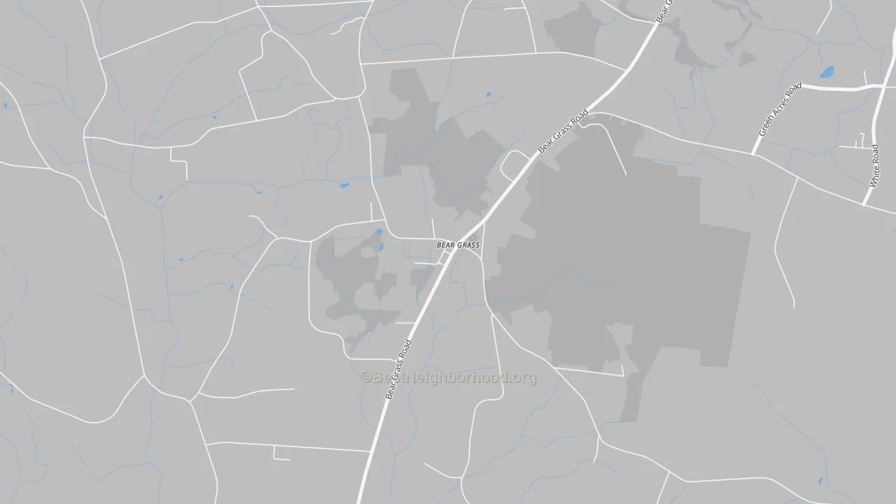 Transit Grade map of Bear Grass, NC