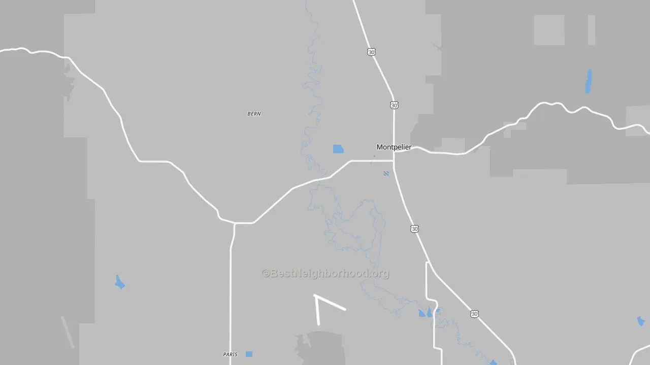 Transit Grade map of Bear Lake County, ID