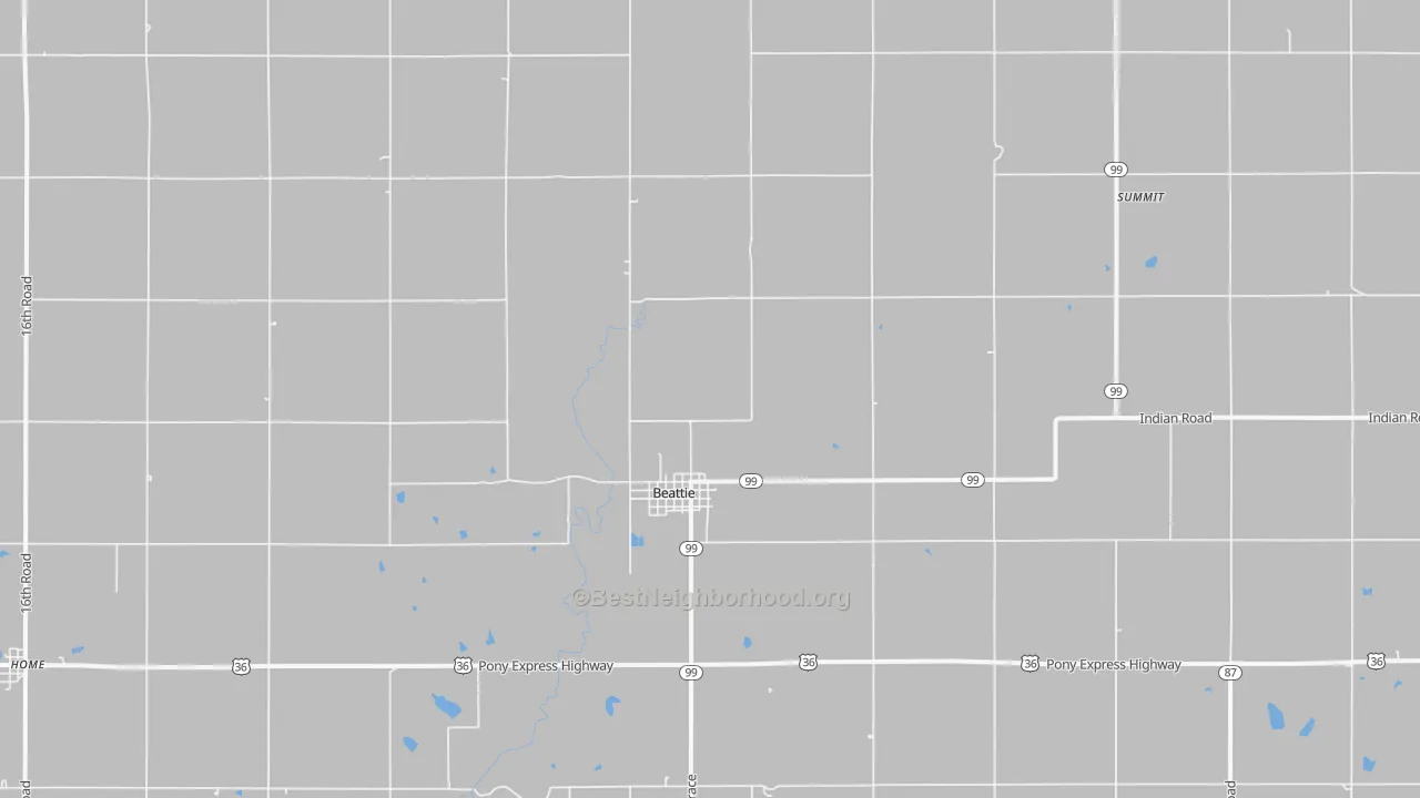 Transit Grade map of Beattie, KS