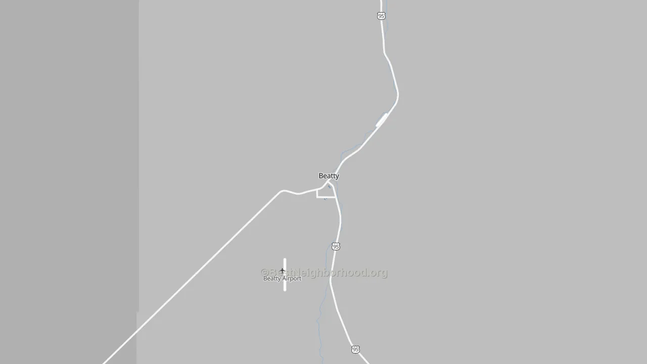 Transit Grade map of Beatty, NV